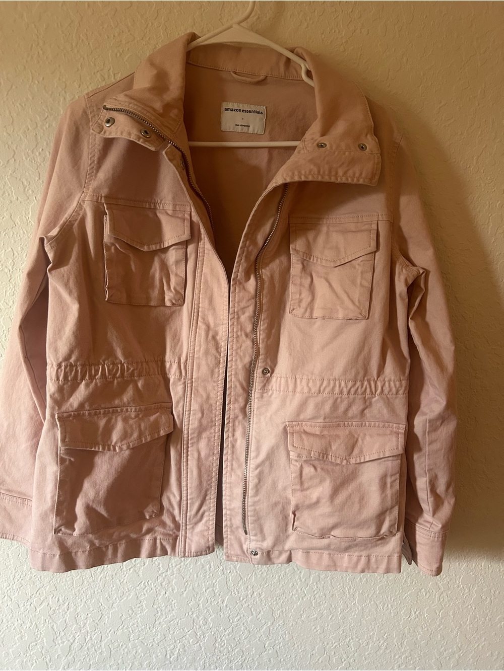 Amazon Essentials Blush Pink Utility Jacket with Flap Pockets - Picture 8 of 8